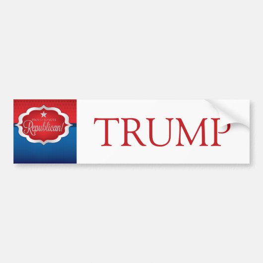 Republikein Bumpersticker (Voorkant)