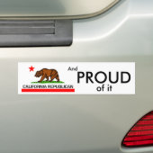 Republikein Californië Bumpersticker (Op auto)