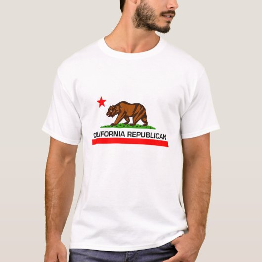 Republikein Californië T-shirt (Voorkant)