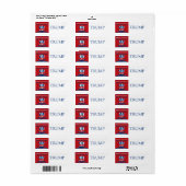 Republikein Etiket (Full Sheet)