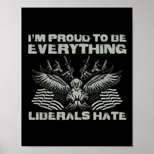 Republikein Ik ben trots dat ik alles ben waar lib Poster (Voorkant)