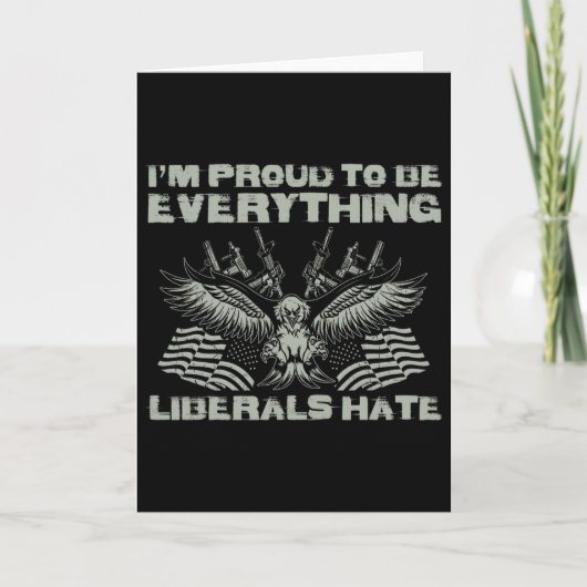 Republikein Ik ben trots om alles te zijn wat libe Kaart (Voorkant)