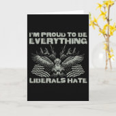 Republikein Ik ben trots om alles te zijn wat libe Kaart (Gele Bloem)