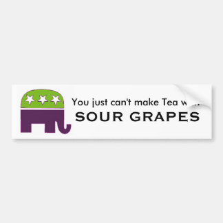 republikein, je kunt Tea niet maken met SOUR.. Bumpersticker