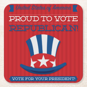 Republikein Kartonnen Onderzetters