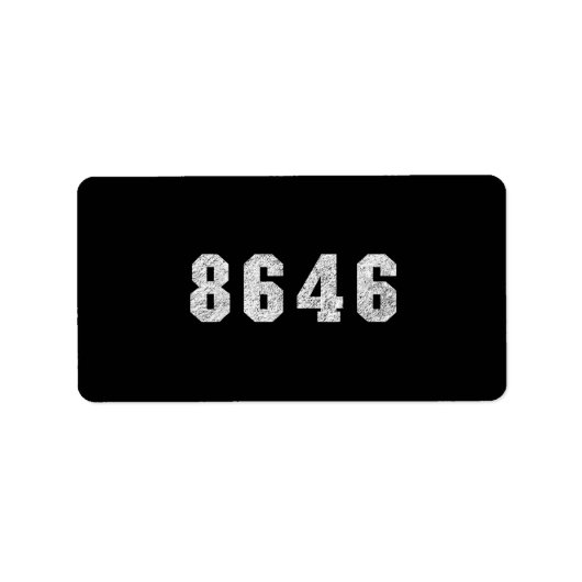Republikein Trump 86 46 Etiket (Voorkant)
