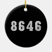 Republikein Trump 86 46 Keramisch Ornament (Achterkant)