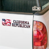 Republikein uit Californië Bumpersticker (Op Truck)