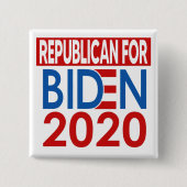 Republikein voor Biden 2020 Vierkante Button 5,1 Cm (Voorkant)
