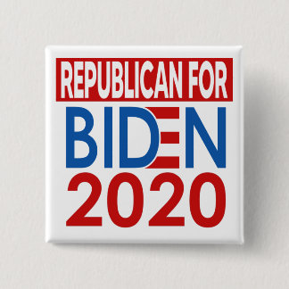Republikein voor Biden 2020 Vierkante Button 5,1 Cm