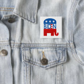 Republikein voor Biden 2020 Vierkante Button 5,1 Cm (In situ)