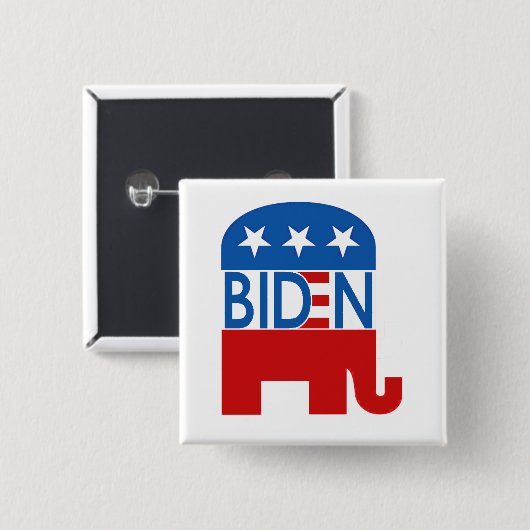 Republikein voor Biden 2020 Vierkante Button 5,1 Cm (Voorkant /achterkant)