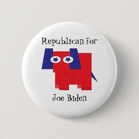 Republikein voor Joe Biden Ronde Button 5,7 Cm (Voorkant)