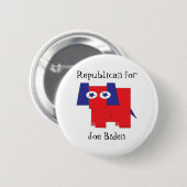 Republikein voor Joe Biden Ronde Button 5,7 Cm (Voorkant /achterkant)