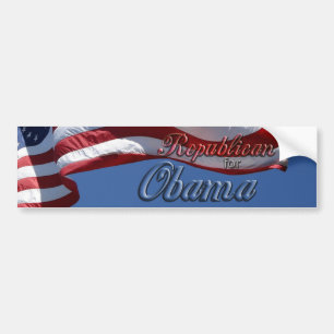 Republikein voor Obama Bumpersticker