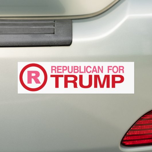 Republikein voor Trump 2016 Bumper -.png Bumpersticker (Op auto)