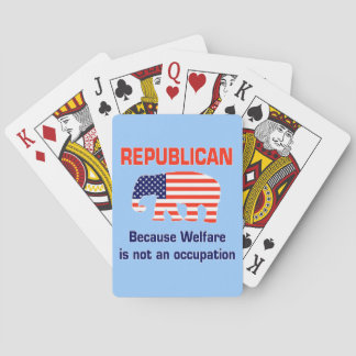 Republikein - Want Welzijn is geen beroep Pokerkaarten