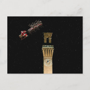 Republikein Waterbury en Santa Feestdagenkaart