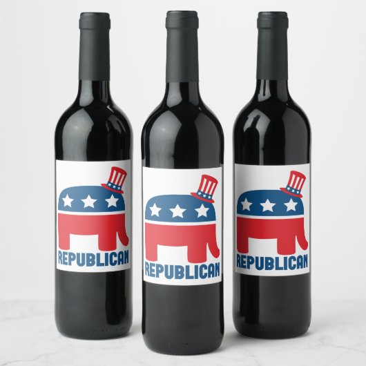 Republikein Wijn Etiket (Flessen)
