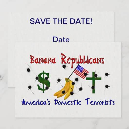 Republikeinen bananen kaart (Voorkant / Achterkant)