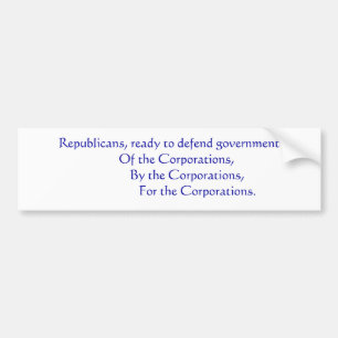 Republikeinen... Bumpersticker