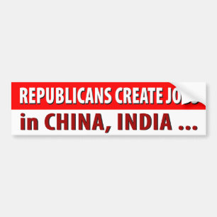 Republikeinen Creëer Jobs ... Bumpersticker