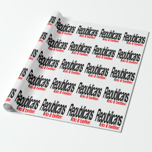 Republikeinen doen het beter cadeaupapier