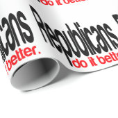 Republikeinen doen het beter cadeaupapier (Rol Hoek)