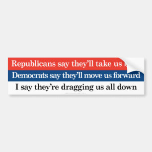 Republikeinen en Democraten Bumpersticker