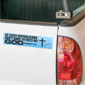 Republikeinen en God - Anti-democraat Bumpersticker (Op Truck)