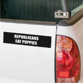 Republikeinen eten puppies bumpersticker (Op Truck)