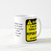 Republikeinen Grappig Gepersonaliseerd Koffiemok (Voorkant rechts)