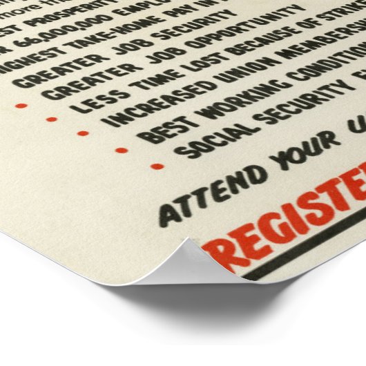 Republikeinen groeten de arbeid poster (Hoek)