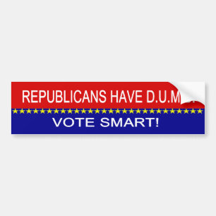 Republikeinen hebben D.U.M.B. Bumpersticker