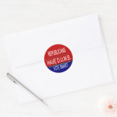 Republikeinen hebben D.U.M.B. Ronde Sticker (Envelop)