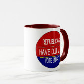 Republikeinen hebben een Koffie met DUMB Mok (Voorkant rechts)
