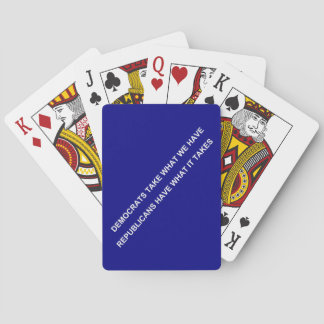Republikeinen hebben wat ze nodig hebben pokerkaarten
