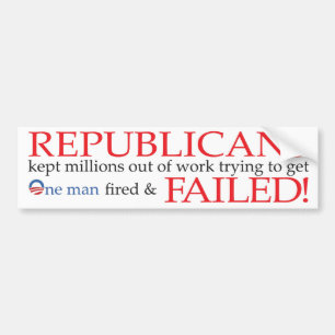 Republikeinen mislukt. Bumpersticker