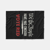 Republikeinen stemmen rood We hebben het volk geno Fleece Deken (Voorkant (Horizontaal))
