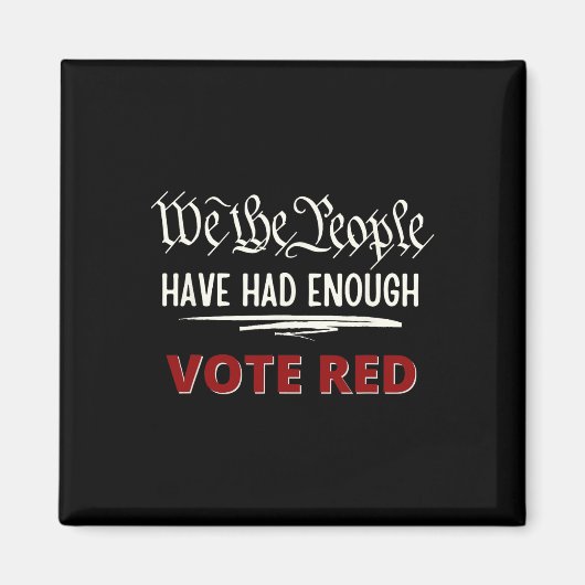 Republikeinen stemmen rood We hebben het volk geno Magneet (Voorkant)