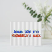 Republikeinen Suck Briefkaart (Staand voorkant)