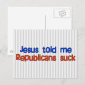 Republikeinen Suck Briefkaart (Voorkant / Achterkant)