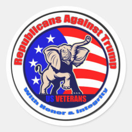 Republikeinen tegen stickers Trump