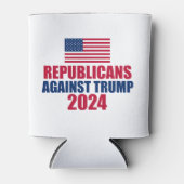 Republikeinen tegen Trump 2024 Verkiezingen Blikjeskoeler (Voorkant)