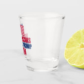 Republikeinen tegen Trump 2024 Verkiezingen Shot Glas (Rechts)