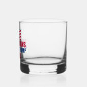Republikeinen tegen Trump 2024 Verkiezingen Whisky Glas (Links)
