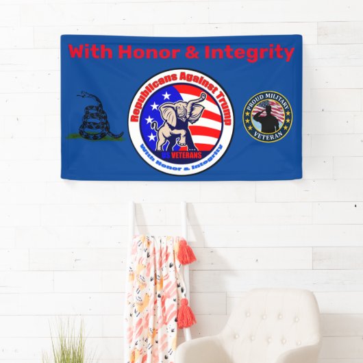 Republikeinen tegen Trump Banner 3'x5' (Insitu)