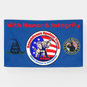 Republikeinen tegen Trump Banner 3'x5' (Horizontaal)