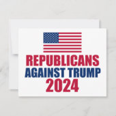 Republikeinen tegen Trump Kaart 2024 (Voorkant)
