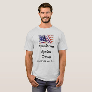 Republikeinen tegen Trump, land voor partij T-shirt